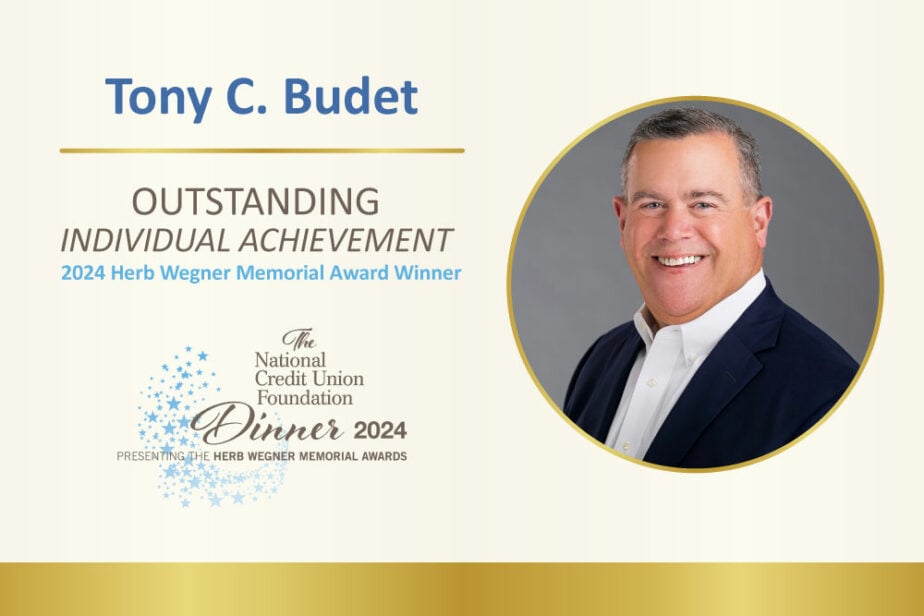 Tony Budet Outstanding Individual Achievement Award Winner