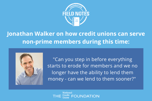 Jonathan Walker on lending to non-prime members early