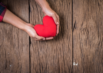 Heart in hands