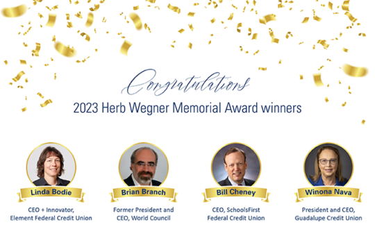 Herb Wegner Memorial Award winners