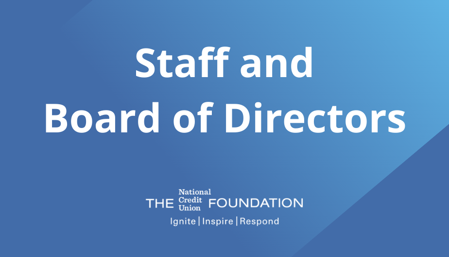 Staff & Board of Directors