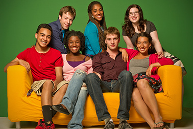 biz kids cast on couch