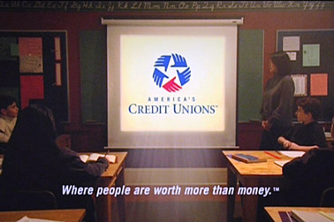 americas credit unions logo on screen