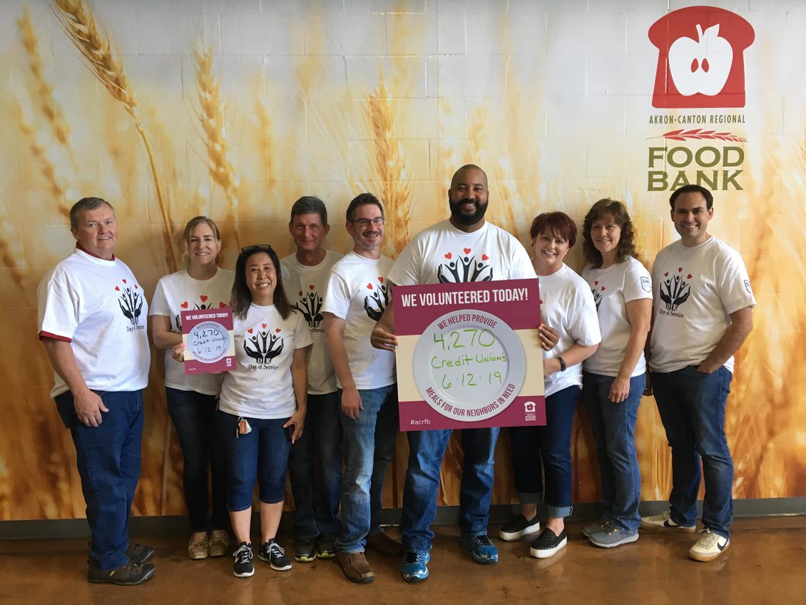 people at a food bank