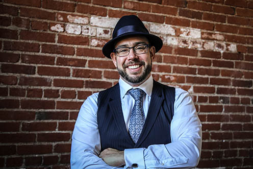 man smiling at camera