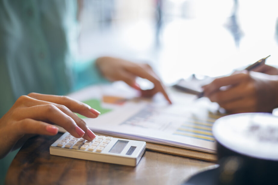 young women having a meeting