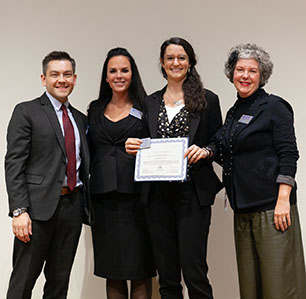 woman smiling after graduating