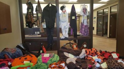 pile of halloween costumes